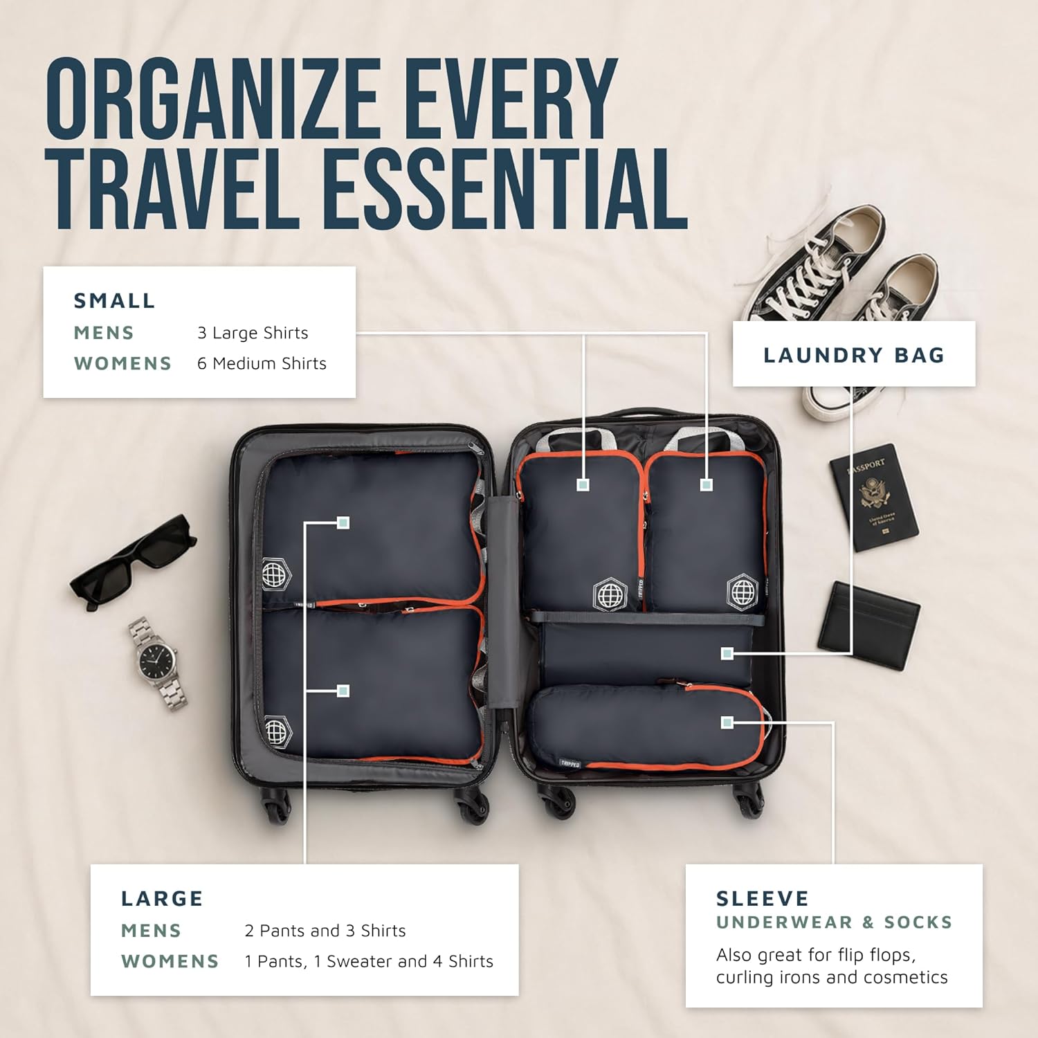 Compression Packing Cubes for Travel